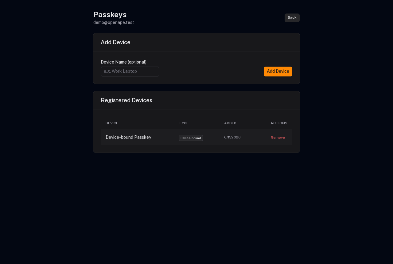 Manage your passkeys