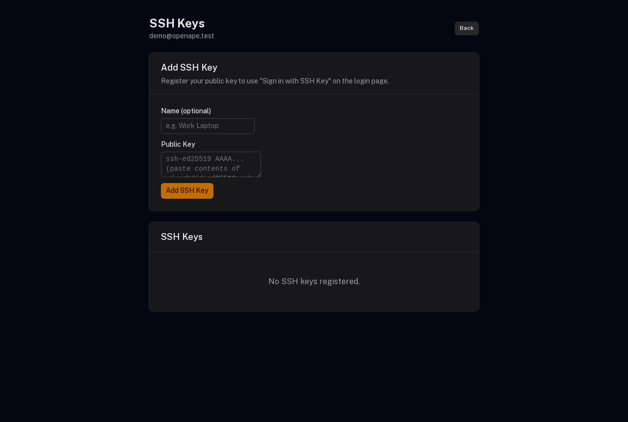 Manage your SSH keys