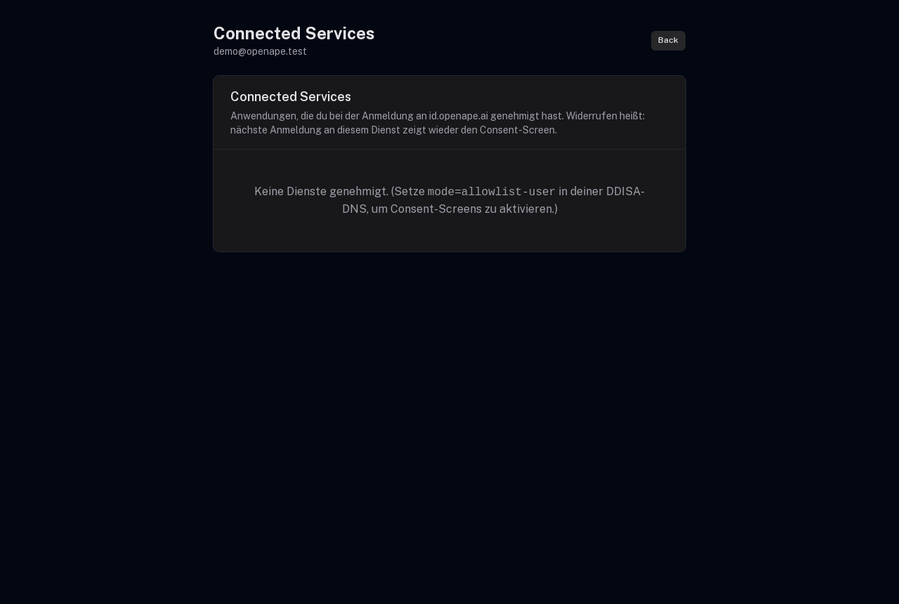 Review connected services