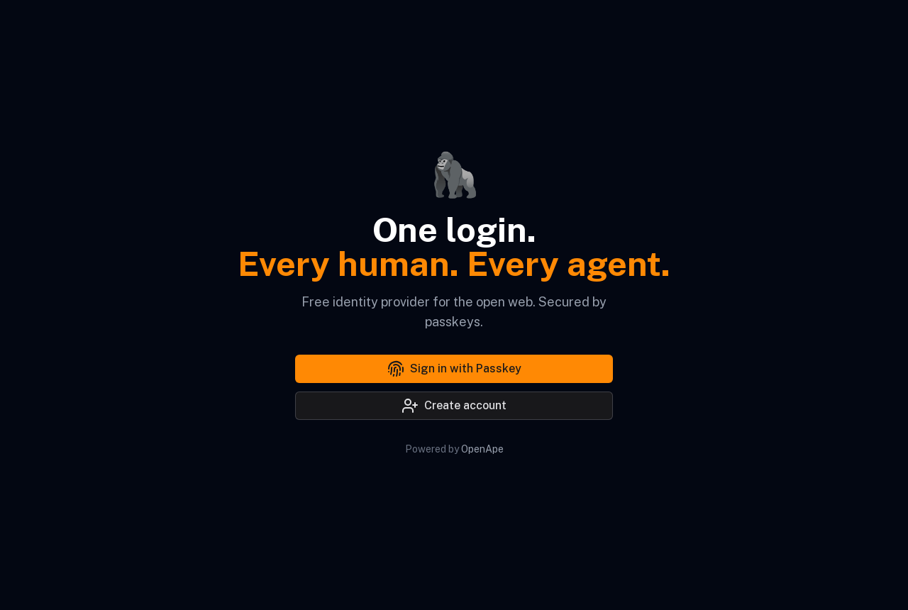 Open OpenApe ID