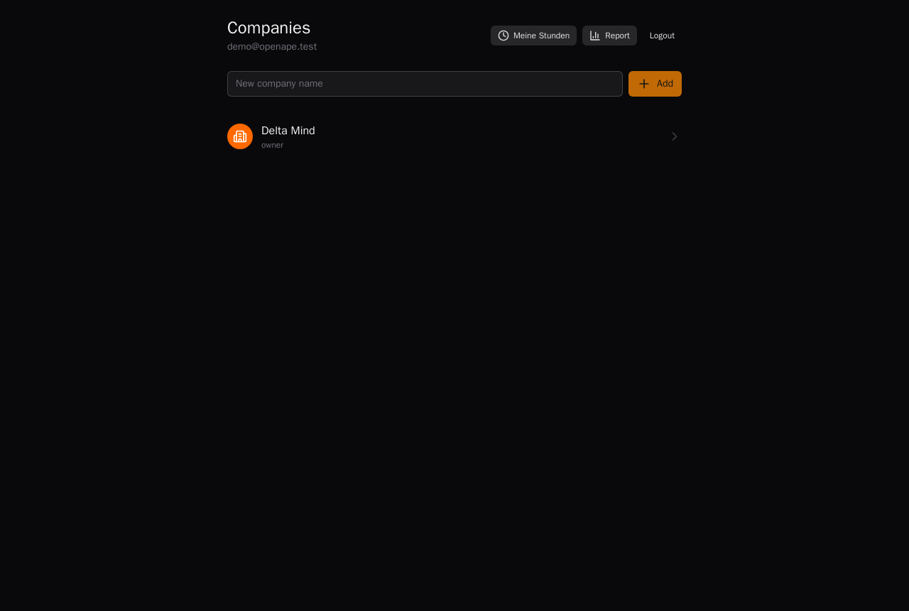 Set up companies and projects